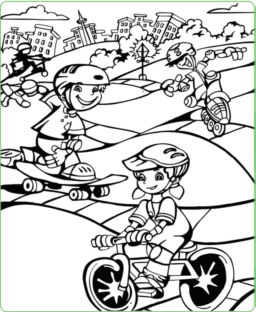 در تمام مراحل دوچرخه سواری کودک، از نزدیک مراقب او باشید.
در زمان دوچرخه سواری و یا اسکیت بازی، کودک را ملزم به پوشیدن کلاه ایمنی و سایر وسایل محافظتی از قبیل زانو بند کنید.